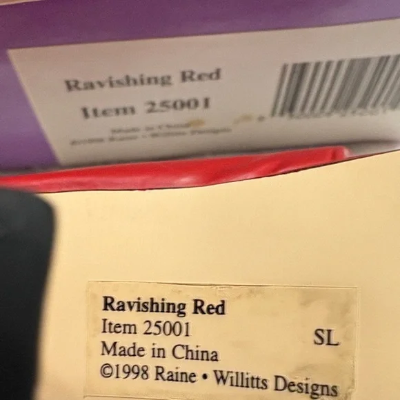 Just The Right Shoe Ravishing Red Heels - Picture 6 of 6